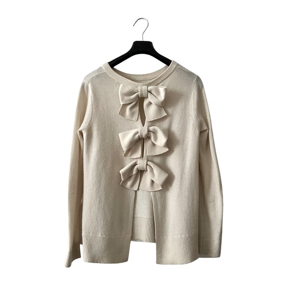 EUC Club Monaco Cashmere Bow Sweater - Picture 3 of 8